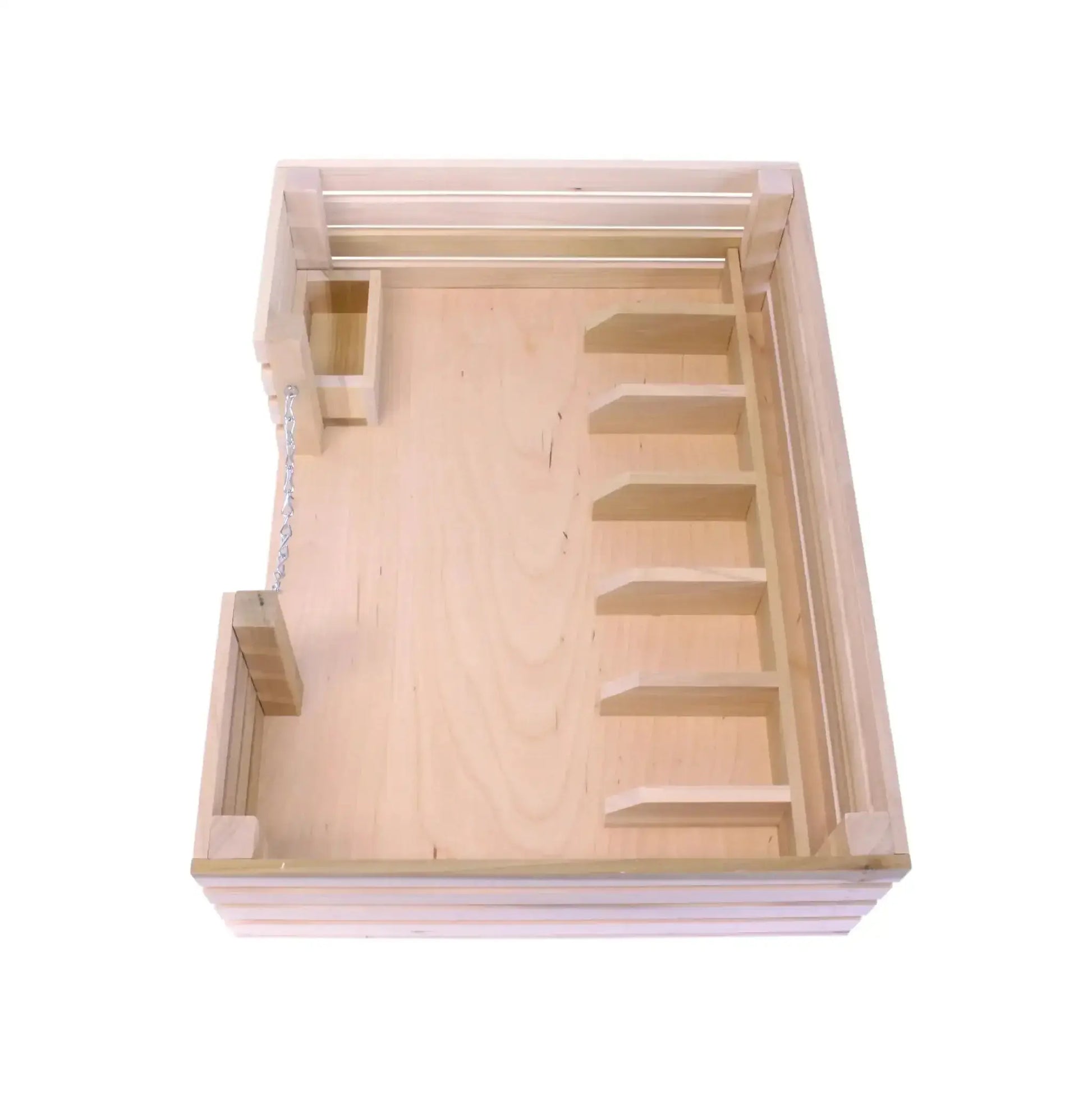 Amish-Made Wooden Mini Stockyard Toy, with 7 Stalls - ToylandEU
