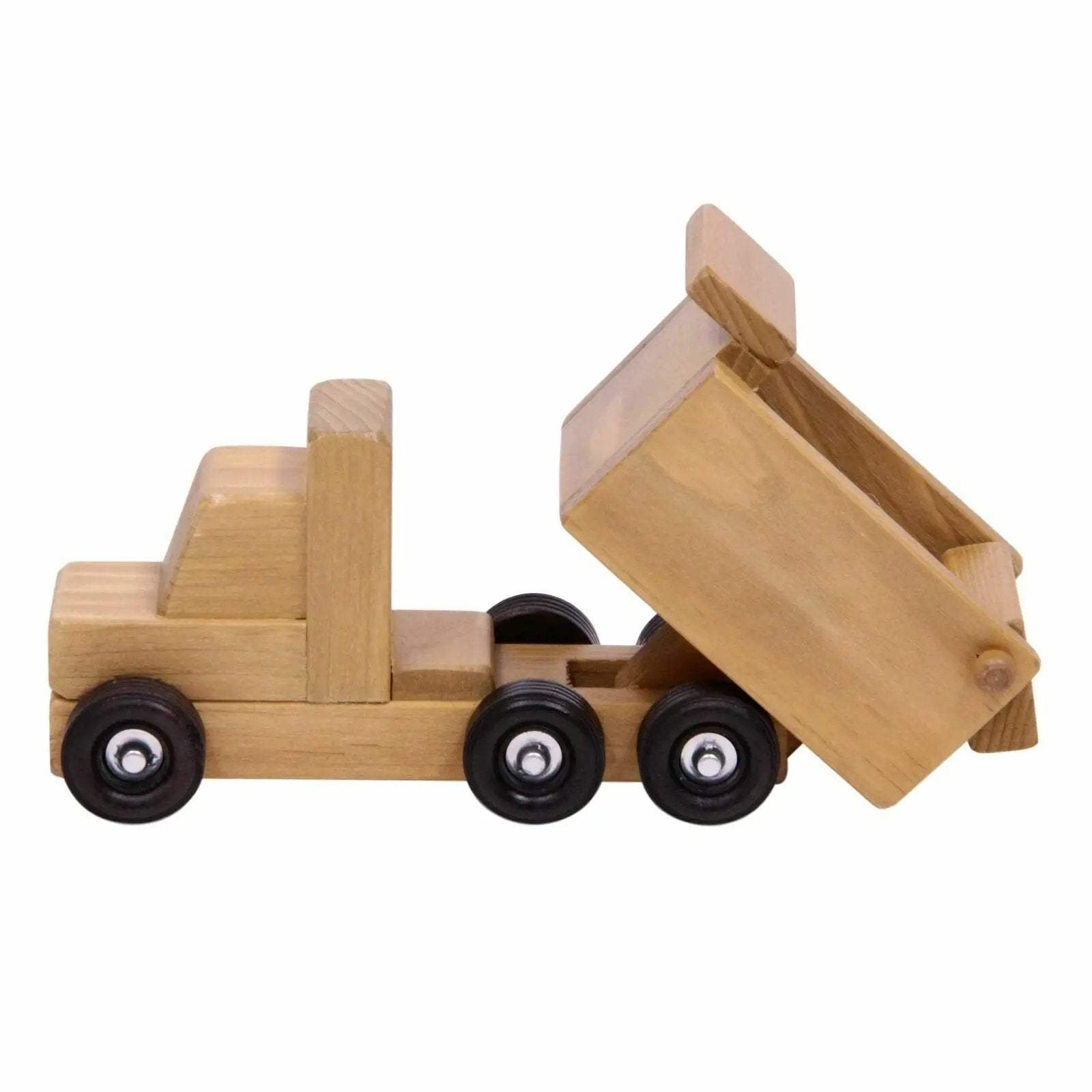 Amish-Made Wooden Toy Dump Truck, Kid-Safe Finish - AmishToyBox.com