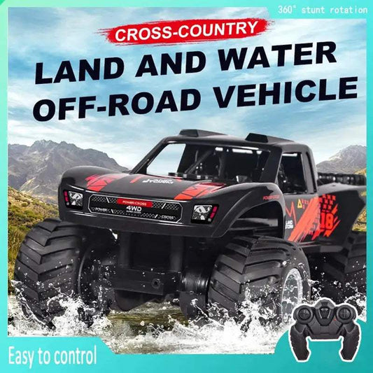 JJRC Q156 4WD 2.4G Amphibious Off-road Climbing RC Flip Stunt Car Racing All-terrain Waterproof Children's RC Toys Gifts - ToylandEU