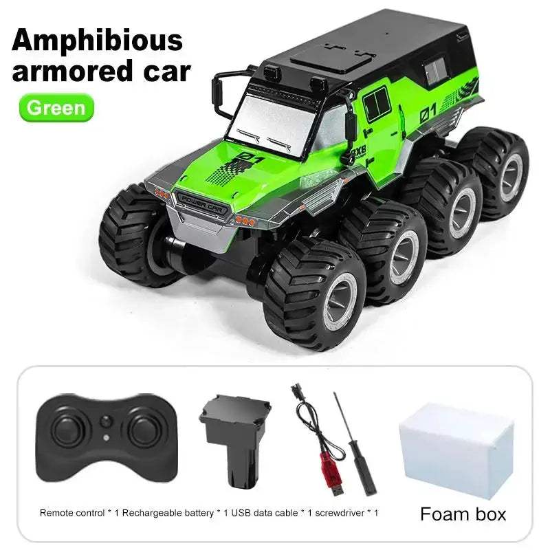  Amphibious All Terrain RC Car Eight Wheel Drive Kids -  ToylandEU™