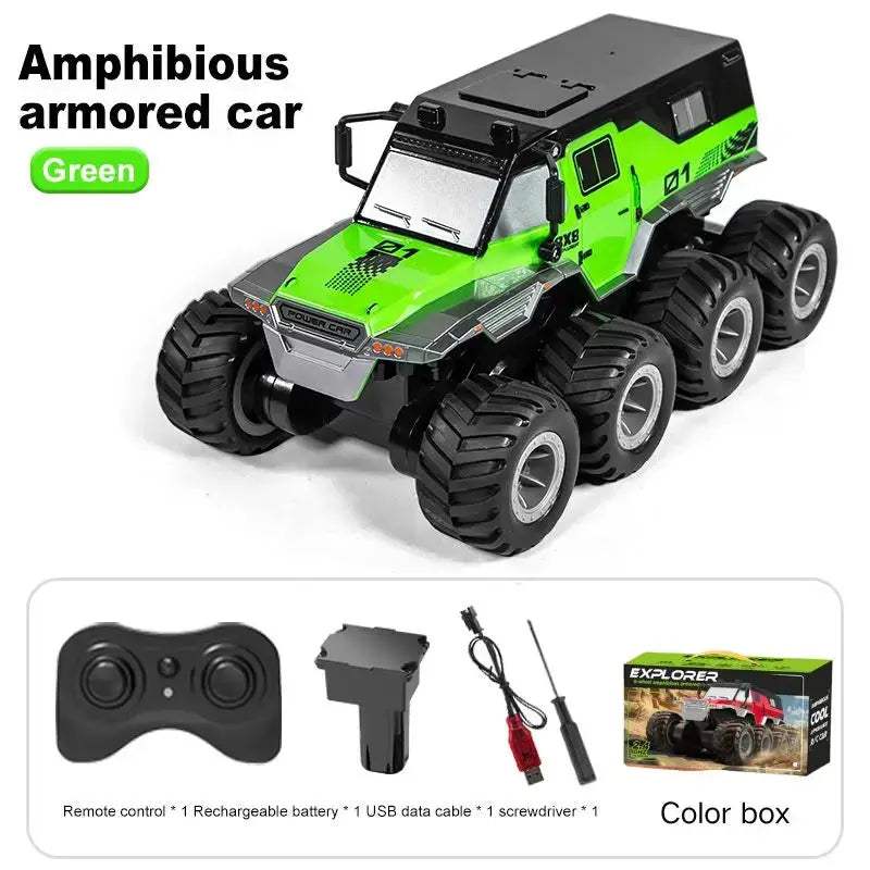  Amphibious All Terrain RC Car Eight Wheel Drive Kids -  ToylandEU™