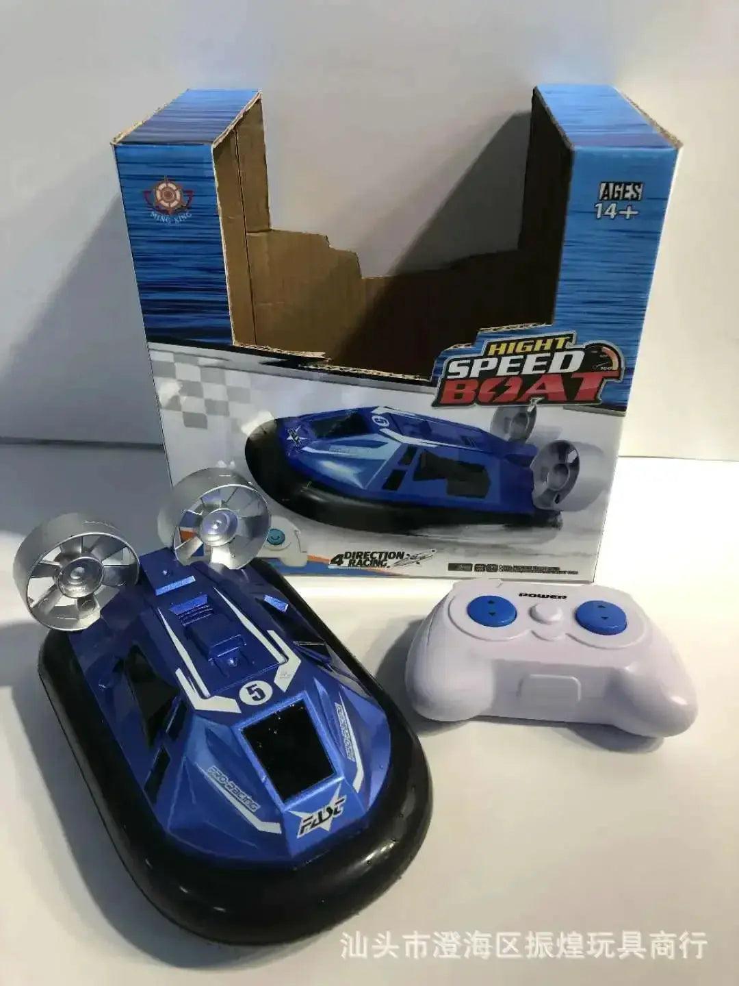 Amphibious Hovercraft Remote Control Boat High Speed Warship -  ToylandEU™