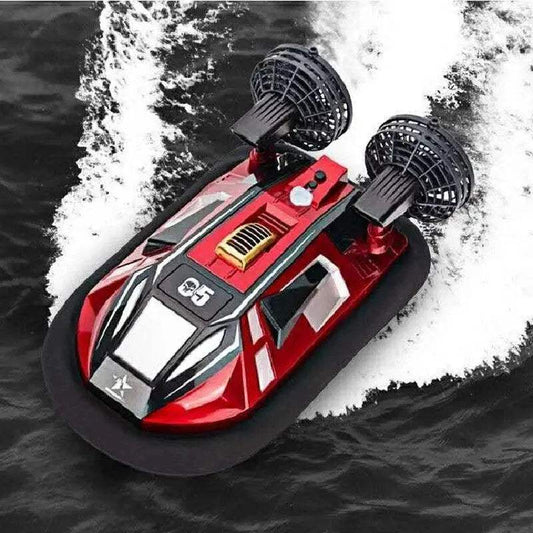 Amphibious Hovercraft Remote Control Boat High Speed Warship Simulation - ToylandEU
