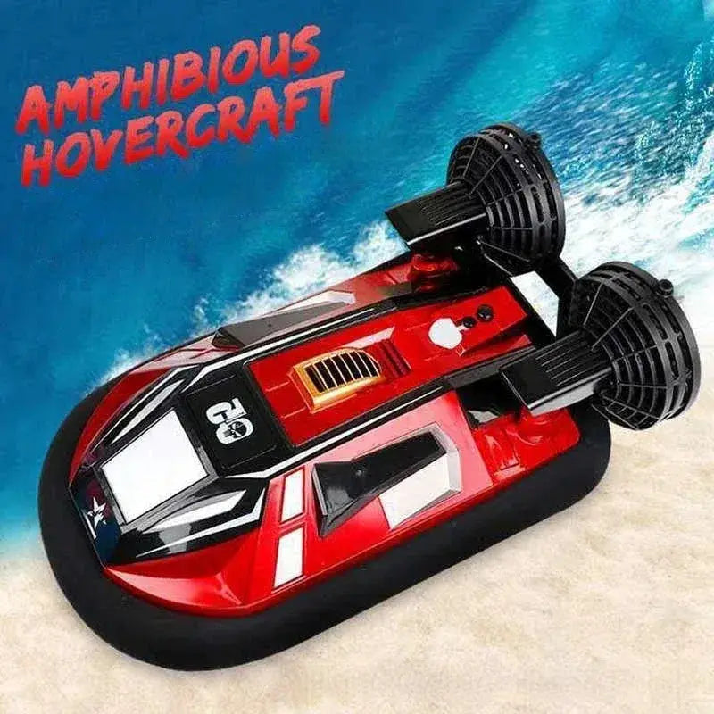 Amphibious Hovercraft Remote Control Boat High Speed Warship Simulation - ToylandEU
