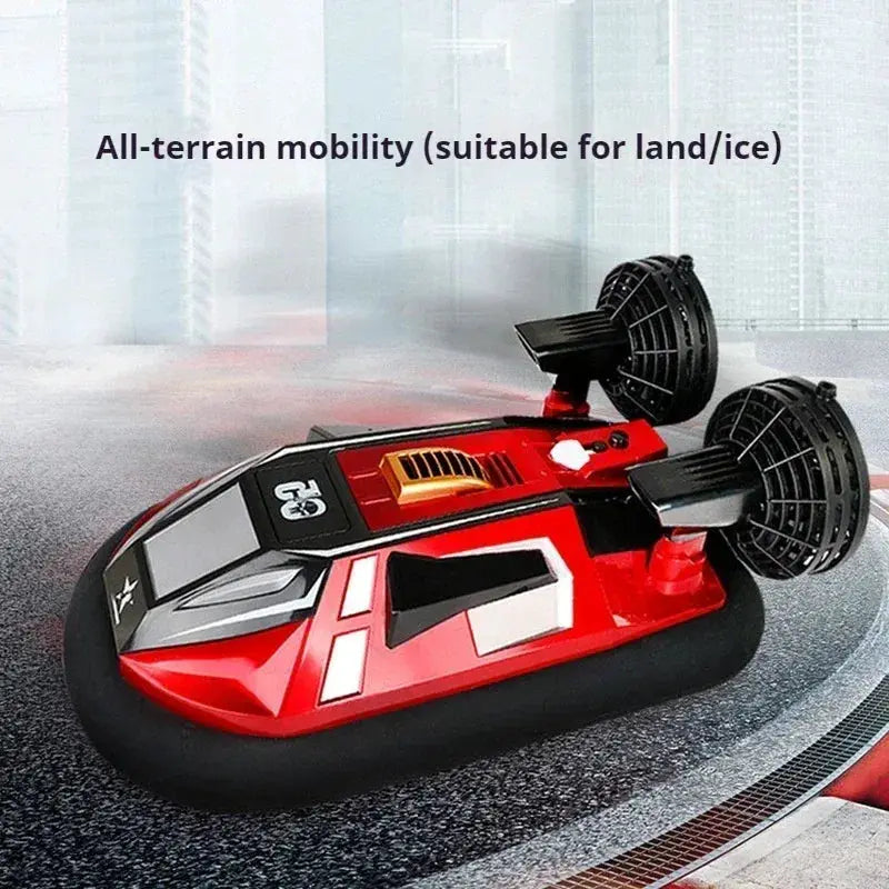 Amphibious Hovercraft Remote Control Boat High Speed Warship Simulation - ToylandEU