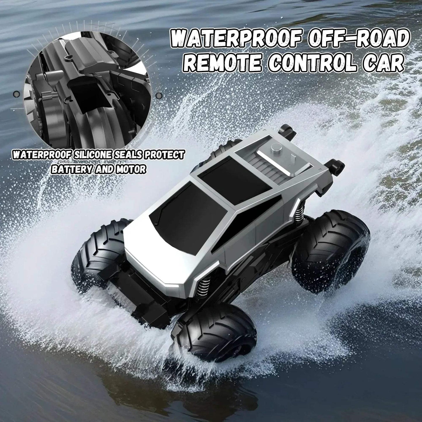 Amphibious RC Car 4WD Off Road Monster Truck Waterproof - ToylandEU