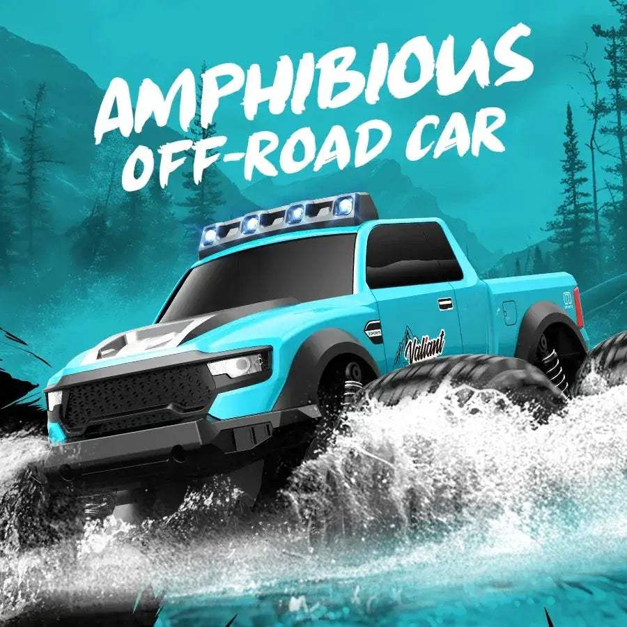 Amphibious RC Car 4WD Off Road Monster with LED Light - ToylandEU