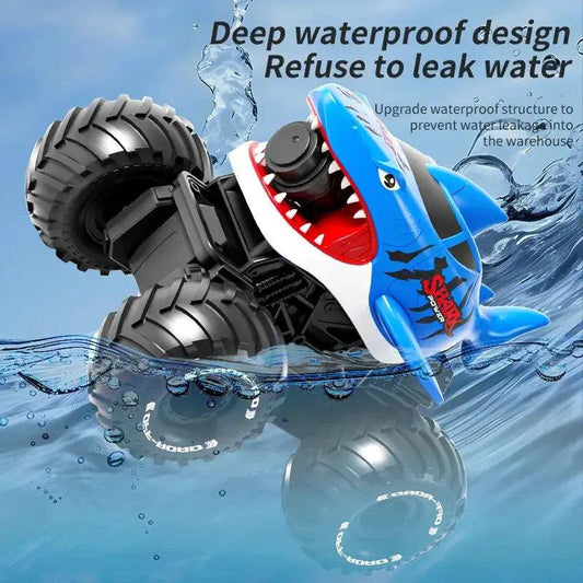  Amphibious RC Car Shark Waterproof 10m Range Water Gun -  ToylandEU™