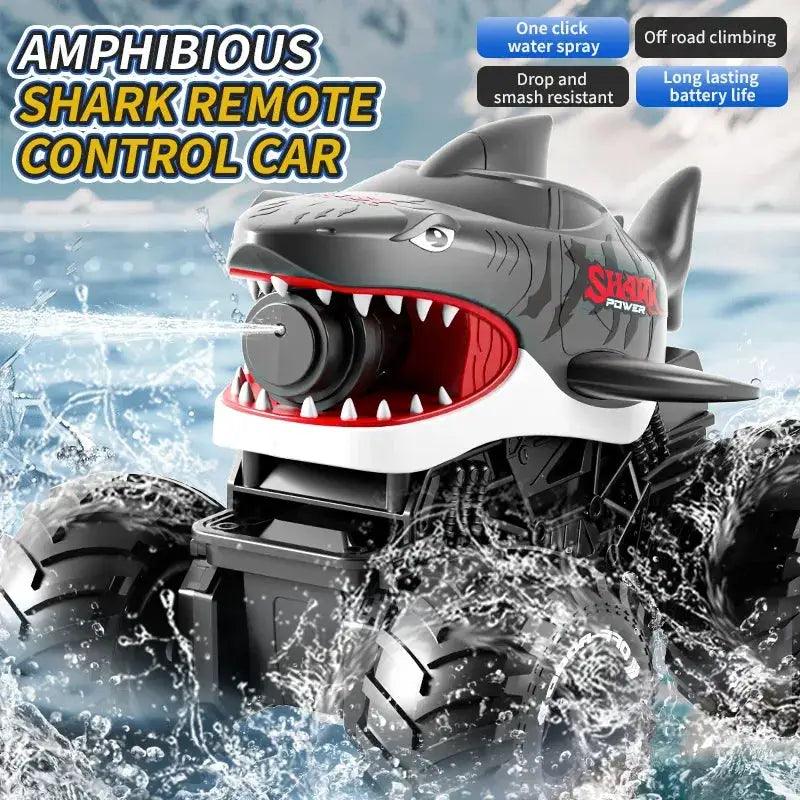  Amphibious RC Car Shark Waterproof 10m Range Water Gun -  ToylandEU™
