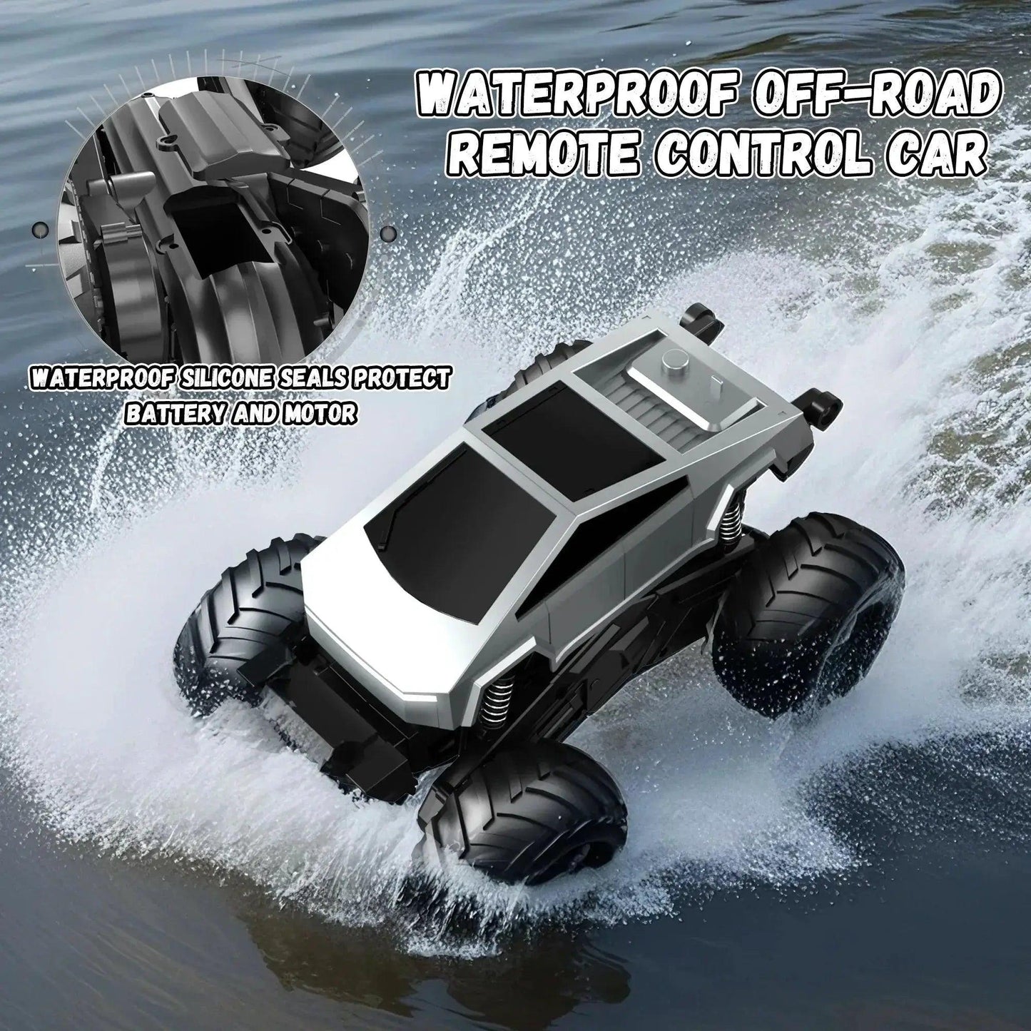  Amphibious RC Car Waterproof 4WD Off Road Monster Truck -  ToylandEU™
