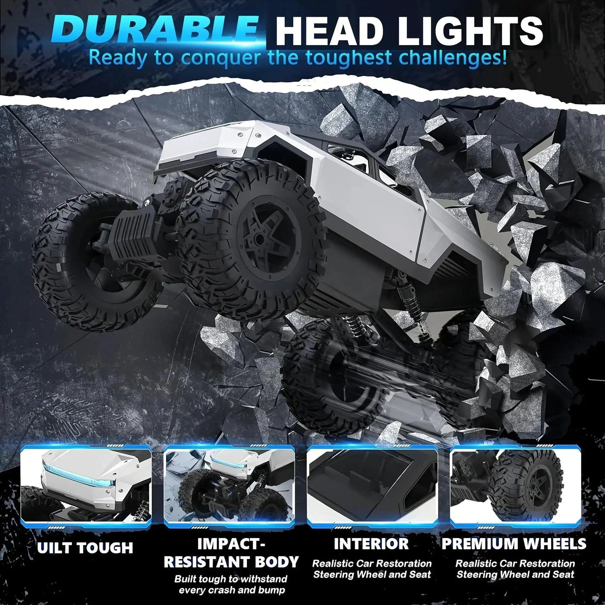  Amphibious RC Car Waterproof 4WD Off Road Monster Truck -  ToylandEU™