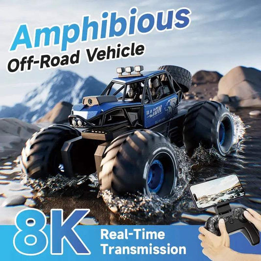 Gesture Control RC Crawler: Amphibious 4WD with HD Camera, IPX7 Waterproof for 50Min All-Terrain Drift & Adventure - ToylandEU