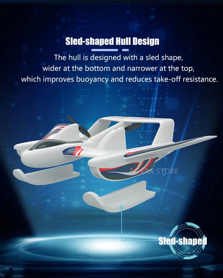 Amphibious Waterproof Gyro Stabilized EPP Foam RC Plane - ToylandEU