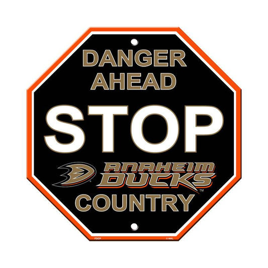 Anaheim Ducks 12x12 Plastic Stop Style Sign CO Vibrant Color - ToylandEU