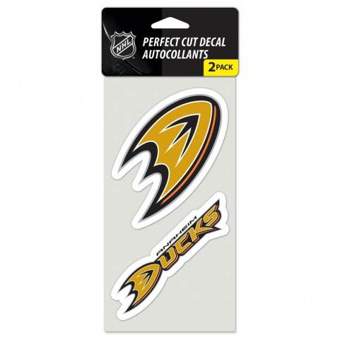 Anaheim Ducks Decal 4x4 Perfect Cut Premium Set of 2 - ToylandEU
