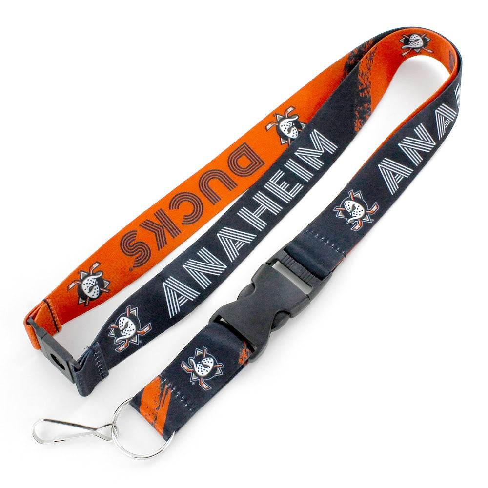 Anaheim Ducks Lanyard Crossfade Design Breakaway Key Ring - ToylandEU