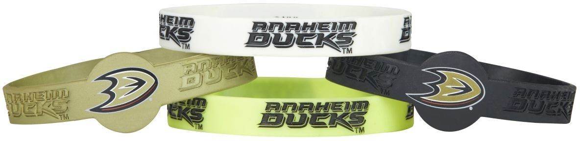 Anaheim Ducks Silicone Bracelets 4 Pack Officially Licensed - ToylandEU