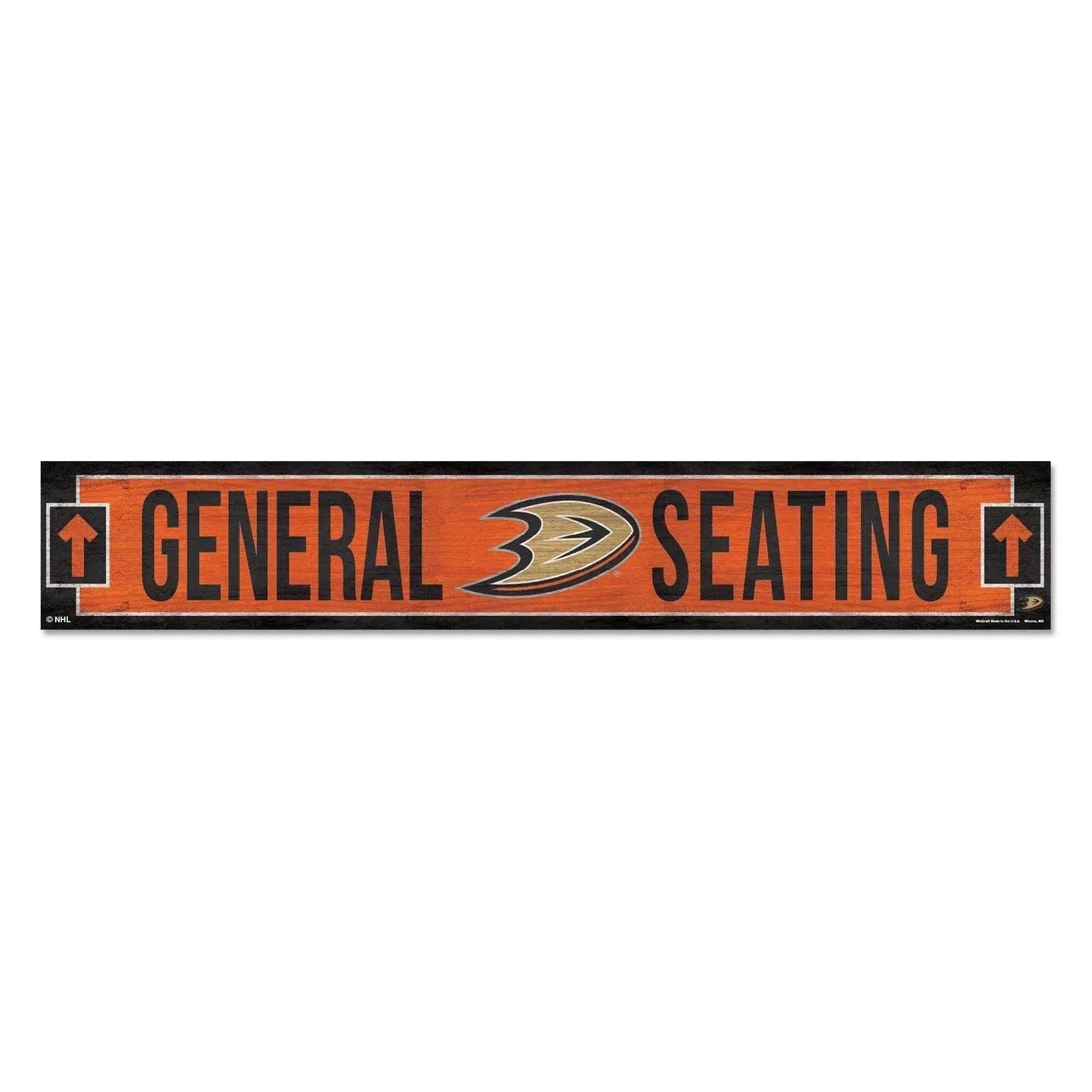  Anaheim Ducks Wood Sign 6x36 General Seating Plaque -  ToylandEU™