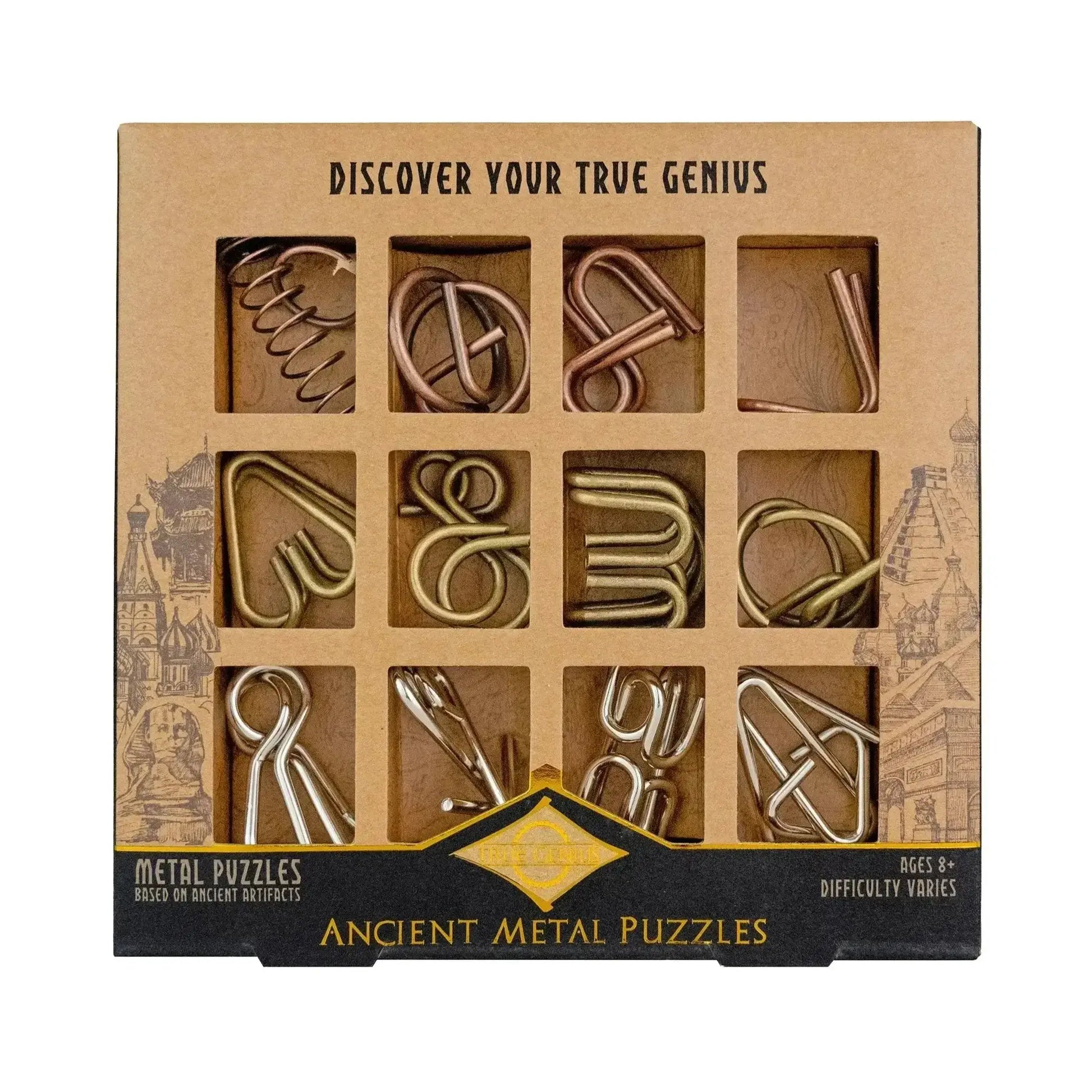 Ancient Metal Puzzles 12 Pack Celebrating Metallurgy - ToylandEU