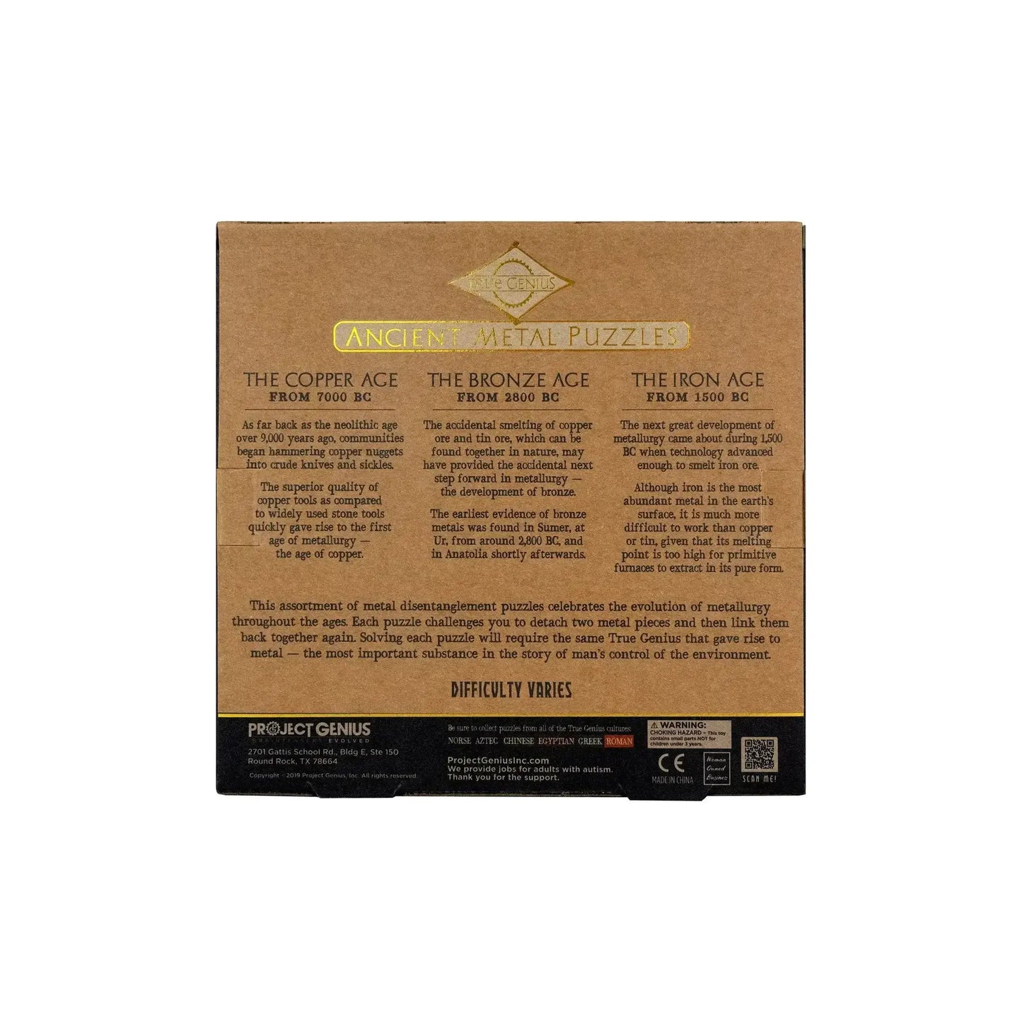 Ancient Metal Puzzles 12 Pack Celebrating Metallurgy - ToylandEU