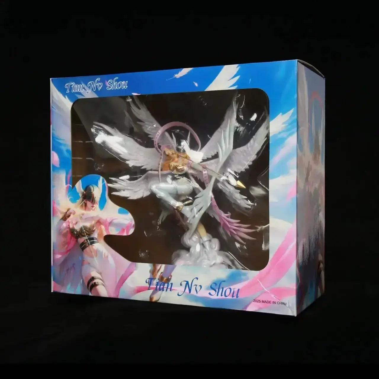  Angewomon Anime Figurine, Digimon Digital Monster Action Figures Bow Shooting Goddess Statue 26 CM -  ToylandEU™
