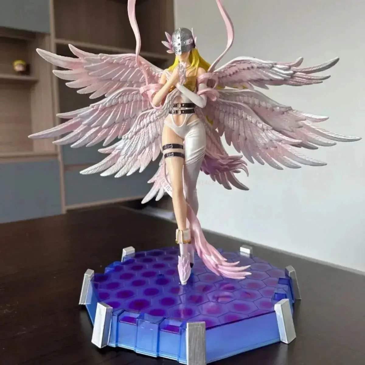 Angewomon and Angemon LED Action Figurines, Standing Position Anime Digimon Adventure Figures PVC Statue 28cm - ToylandEU