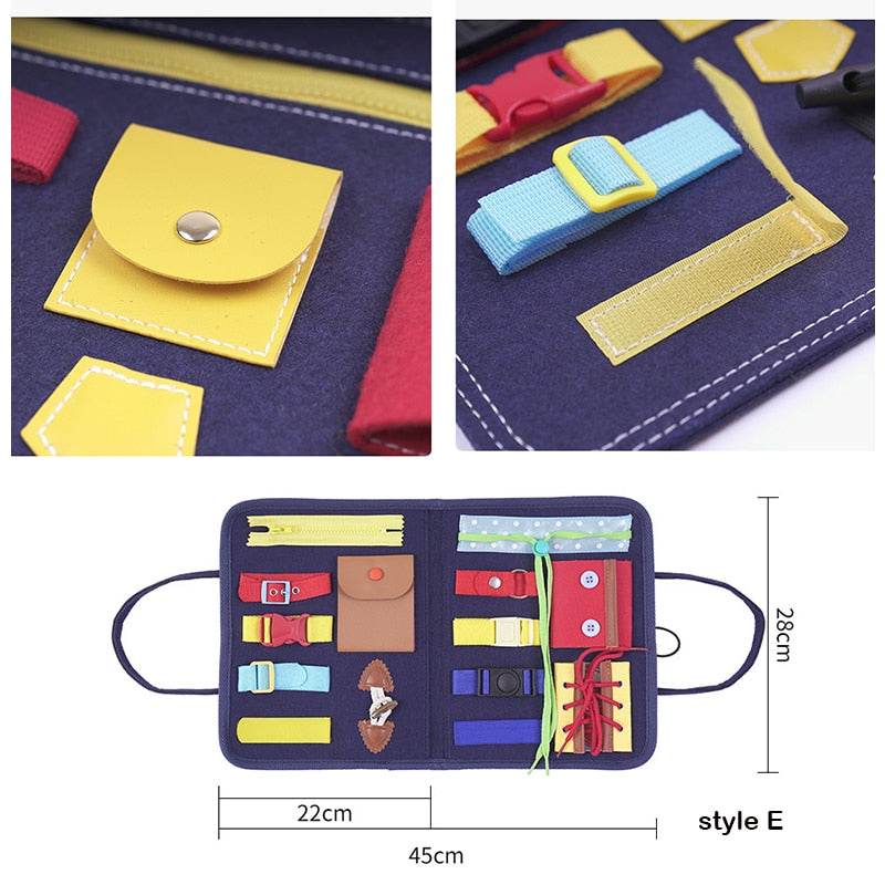 Монтесори сензорна дъска за приключения с животни за забавление в ранна възраст - ToylandEU