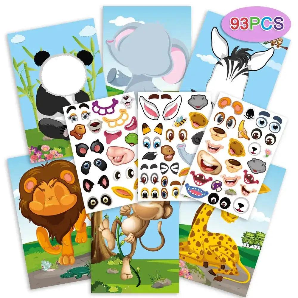  Animal Dinosaur Stickers For Kids Educational DIY Pack -  ToylandEU™