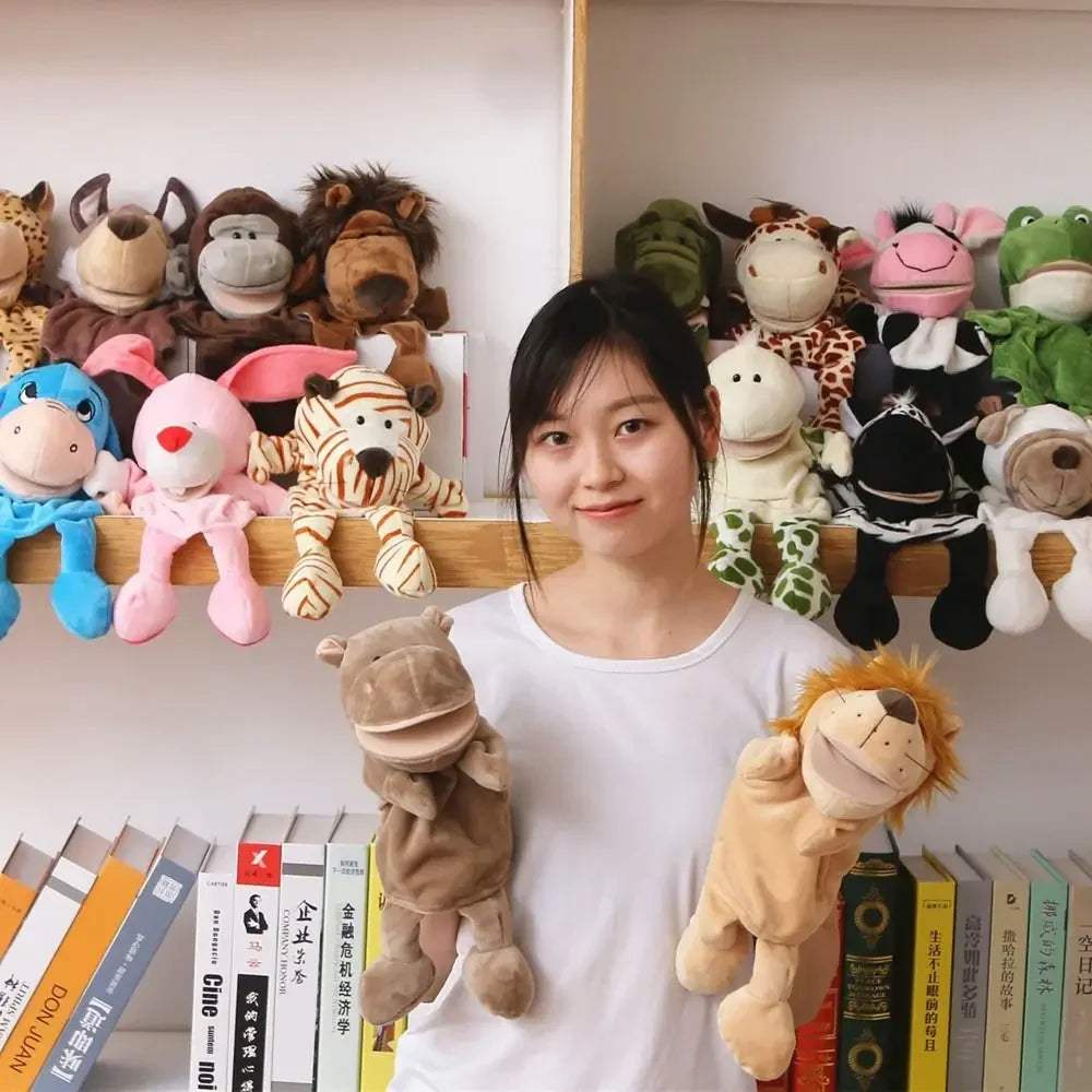 Animal Hand Puppets | Soft Plush 35 cm | Toylandeu™
