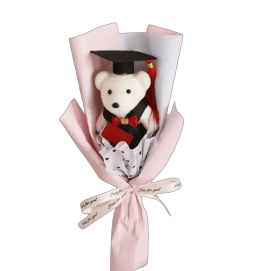  Animal Little Bear Bouquet Cartoon Stuffed Graduation Bear Kawaii 30cm Simulated Bear Bouquet Girl Birthday Gift -  ToylandEU™