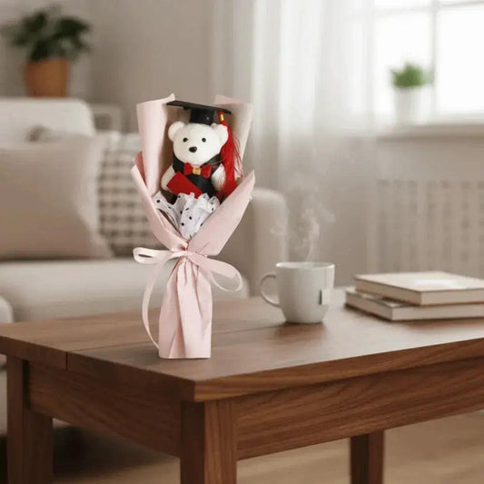  Animal Little Bear Bouquet Cartoon Stuffed Graduation Bear Kawaii 30cm Simulated Bear Bouquet Girl Birthday Gift -  ToylandEU™