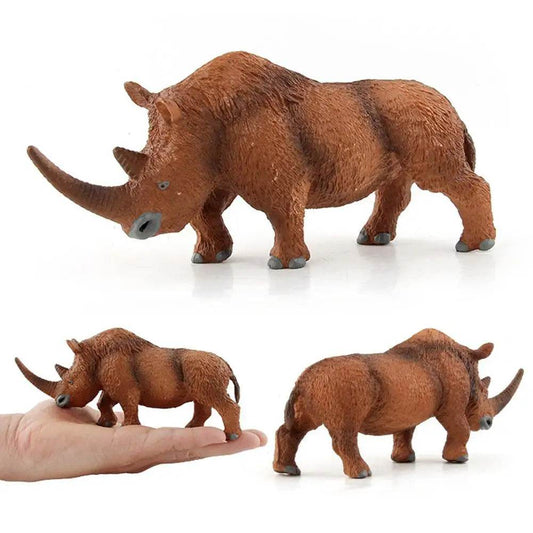 Animal Model Simulation Animal Toy Woolly Rhinoceros PVC Figure - ToylandEU