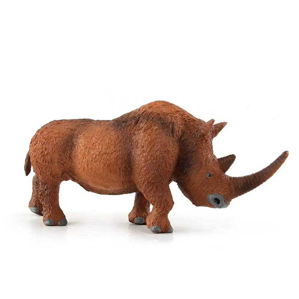 Animal Model Simulation Animal Toy Woolly Rhinoceros PVC Figure - ToylandEU