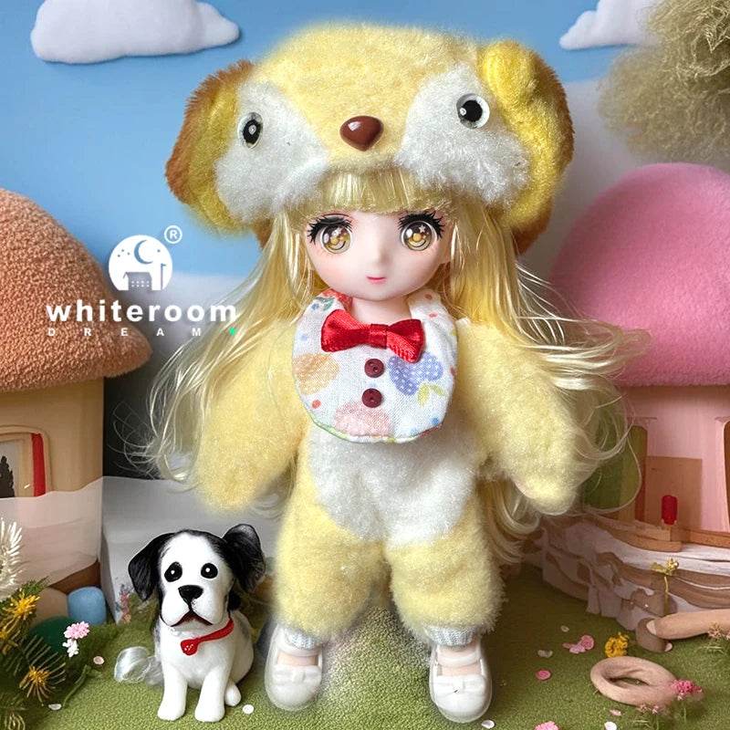 Animal Shaped Clothing BJD Doll 16CM Cute Dress Up Toy - ToylandEU