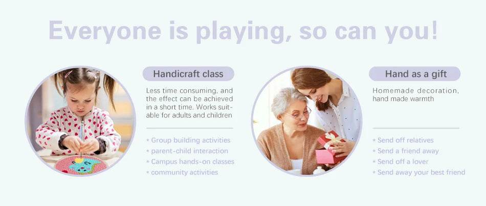 Animal-Themed Punch Needle Embroidery Kit - 20x20cm Beginner Rug Hooking Craft Set - ToylandEU