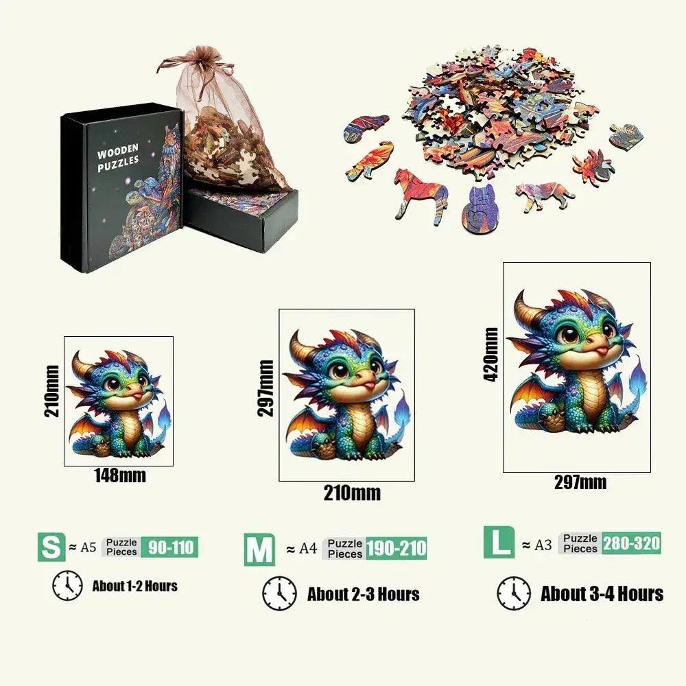  Animal Wooden Jigsaw Puzzles for Adults and Kids Deluxe -  ToylandEU™