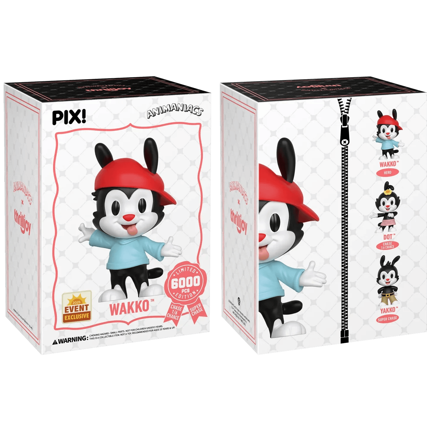 Animaniacs Wakko PIX Vinyl Figure Mystery Box Chase