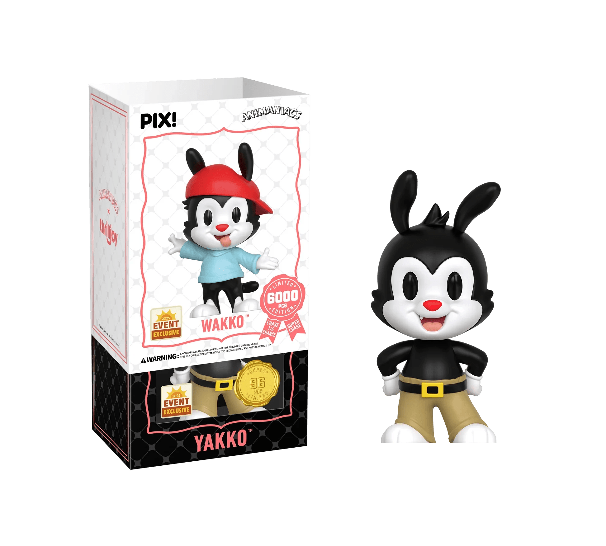 Animaniacs Wakko PIX Vinyl Figure Mystery Box Chase