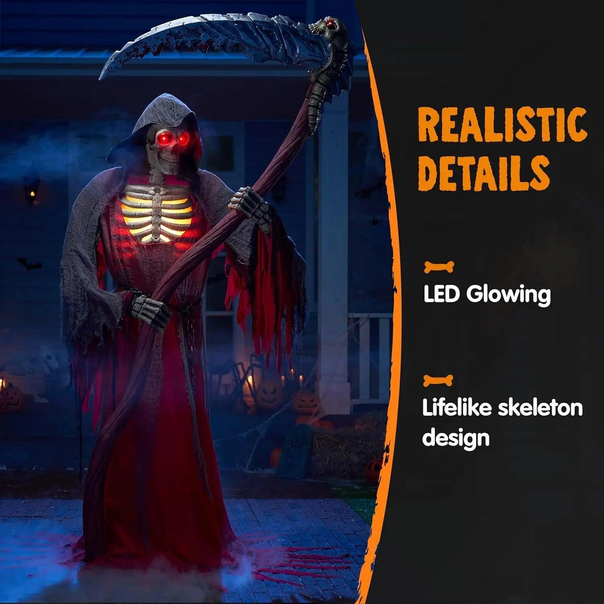 Animated Grim Reaper | 7FT Tall | Toylandeu™