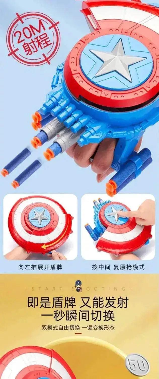  Animation Peripheral Marvel Captain America Shield Soft Bullet Launcher Toy -  ToylandEU™