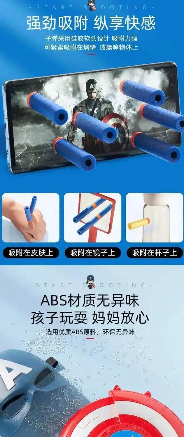  Animation Peripheral Marvel Captain America Shield Soft Bullet Launcher Toy -  ToylandEU™