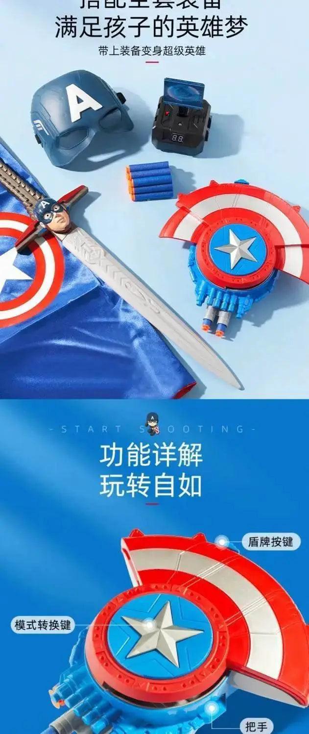  Animation Peripheral Marvel Captain America Shield Soft Bullet Launcher Toy -  ToylandEU™