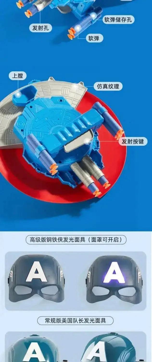  Animation Peripheral Marvel Captain America Shield Soft Bullet Launcher Toy -  ToylandEU™