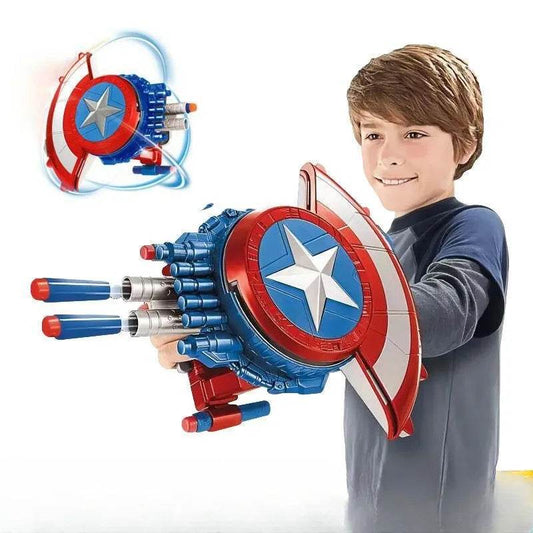 Animation Peripheral Marvel Captain America Shield Soft Bullet Launcher Toy - ToylandEU