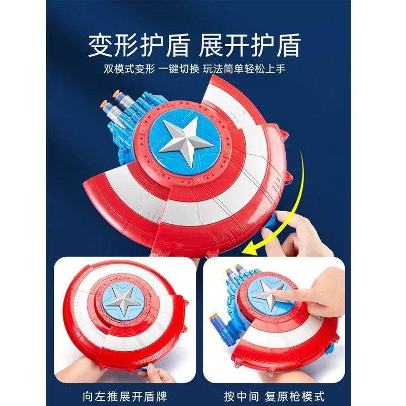 Animation Peripheral Marvel Captain America Shield Soft Bullet Launcher Toy - ToylandEU