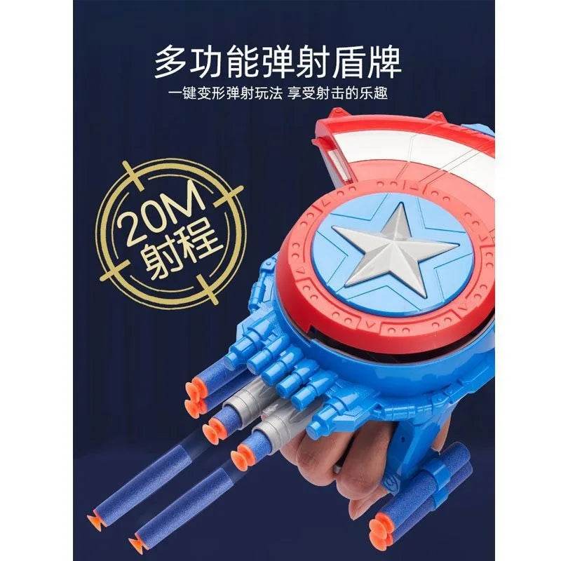 Animation Peripheral Marvel Captain America Shield Soft Bullet Launcher Toy - ToylandEU