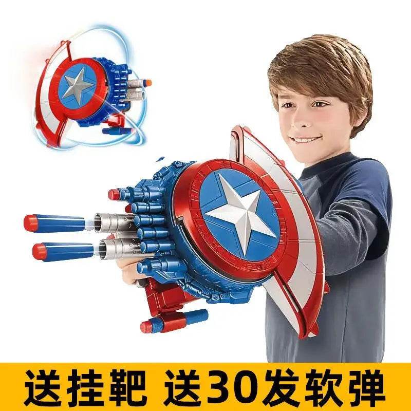 Animation Peripheral Marvel Captain America Shield Soft Bullet Launcher Toy - ToylandEU