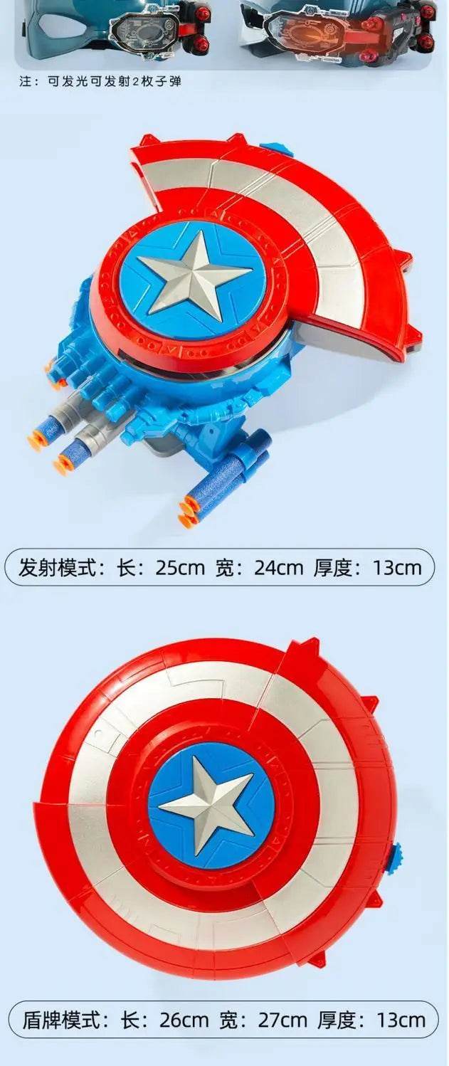 Animation Peripheral Marvel Captain America Shield Soft Bullet Launcher Toy - ToylandEU