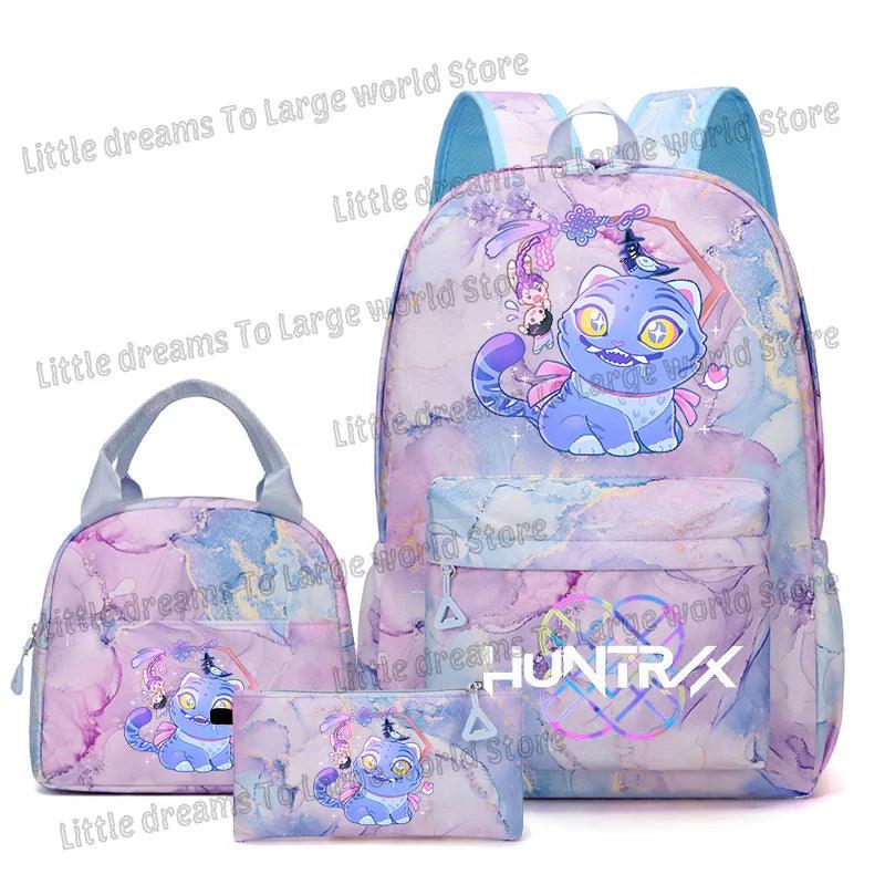 Anime 3pc Lunch Bag Set | Purple School Supplies | Toylandeu