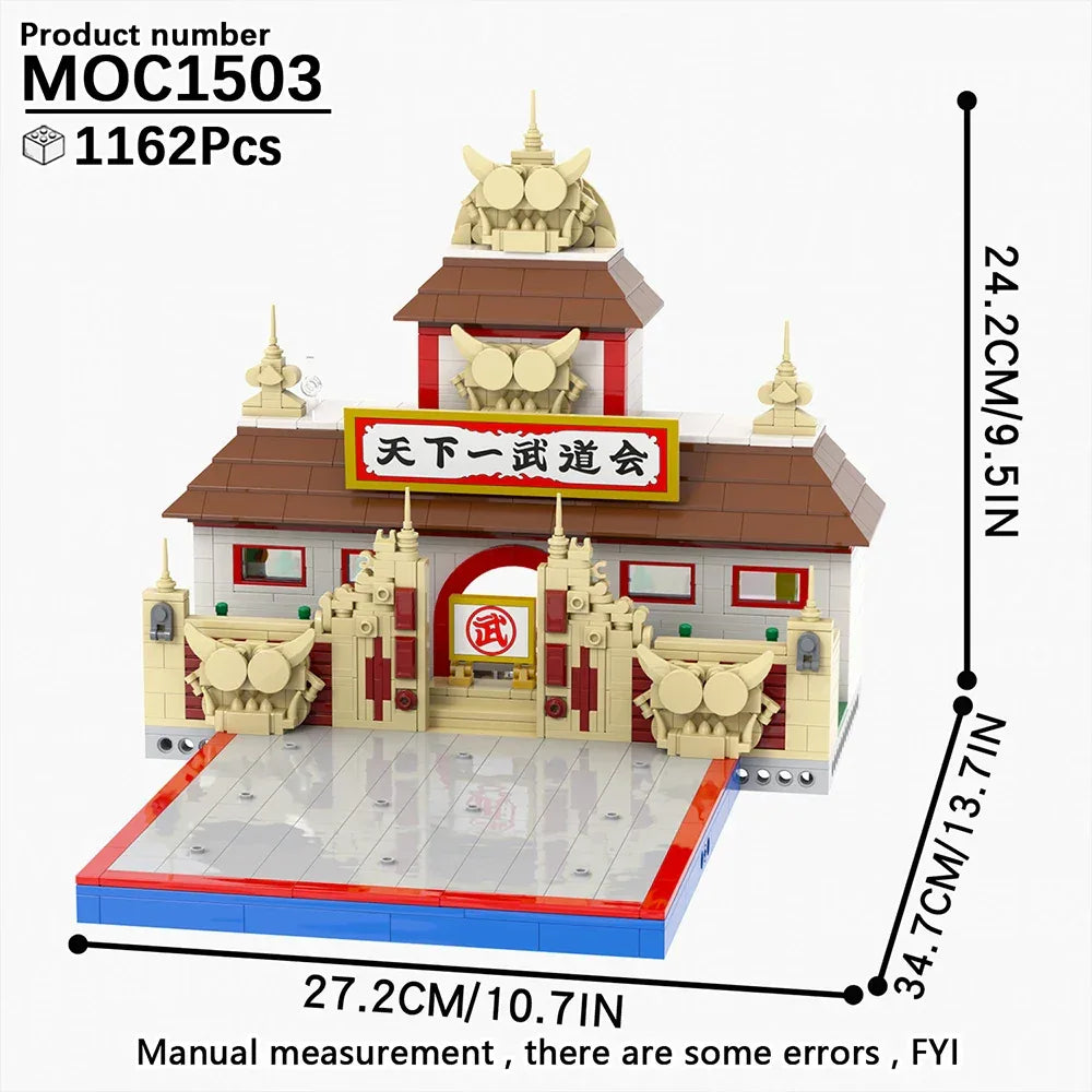 Anime BrickHeadz Dragon Diorama Building Blocks Kit Educational - ToylandEU